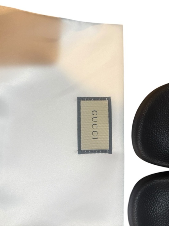 Rubber slides, Gucci x SEGA Guccy Logo Sandals in excellent conditions. main image 8